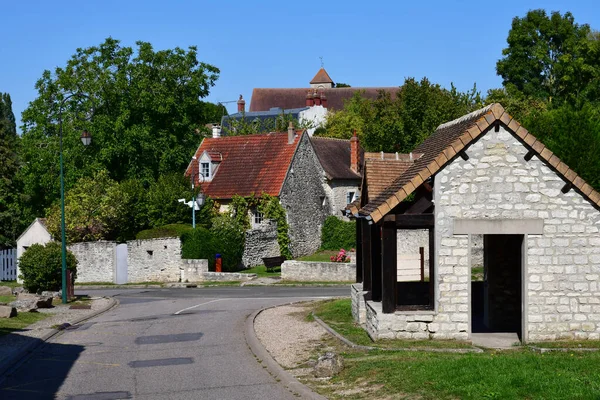 Follainville Dennemont Frankrike September 2020 Den Pittoreska Byn — Stockfoto