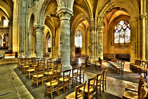 Triel Sur Seine Francia Junio 2020 Histórica Iglesia San Martín —  Fotos de Stock