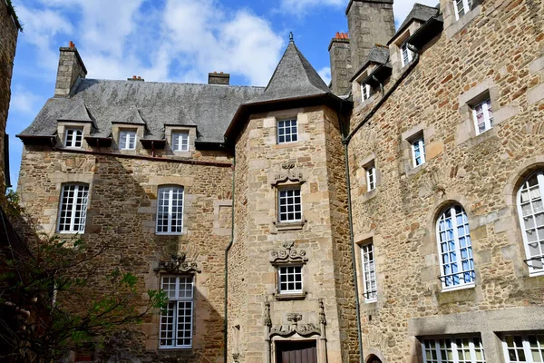 Dinan Frankrike September 2020 Hotel Des Chevaliers Beaumanoir — Stockfoto