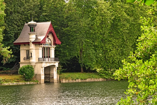 Olivet França Julho 2020 Casa Barcos Nos Bancos Loiret — Fotografia de Stock