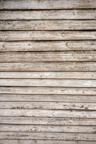 Peeling Białą Farbą Tekstury Wyblakły Desek Drewnianych — Zdjęcie stockowe