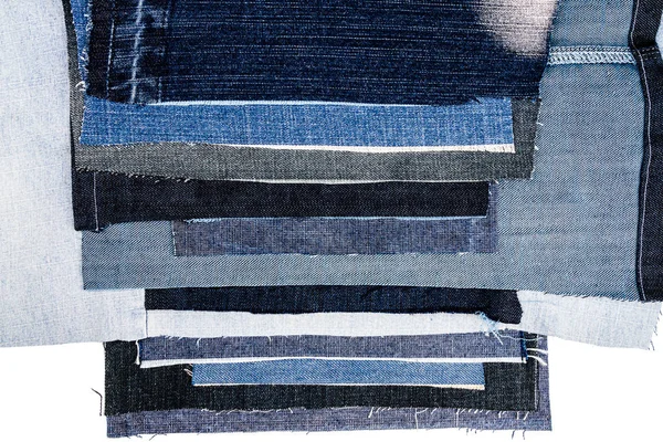 Abstracte Verschillende Gescheurde Jeans Strepen Textuur Achtergrond Jeans Textuur Gestreepte — Stockfoto