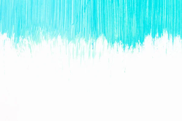 Abstract Brushed Cyan Hand Painted Acrylic Background Creative Abstract Hand — Stock Photo, Image