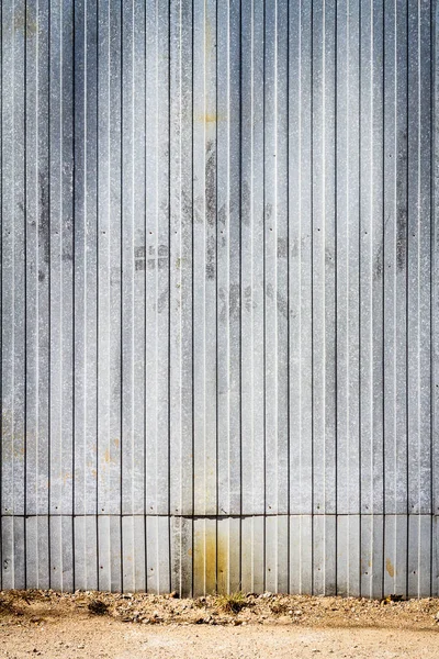 Old Rusty Metal Warehouse Wall Architecture Detail Background Metal Steel — Stock Photo, Image