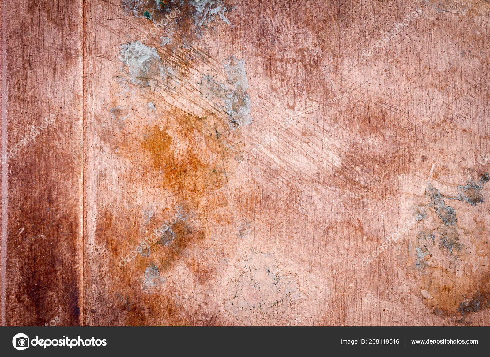 Scratched Dirty Dusty Copper Plate Texture Old Metal Background Cloudy Stock Photo Image By C Taigi
