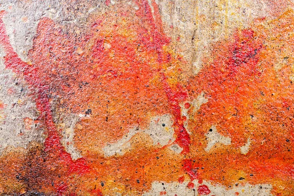 Gelb Braun Und Rot Chaotisch Wand Stuck Textur Hintergrund Dekorative — Stockfoto