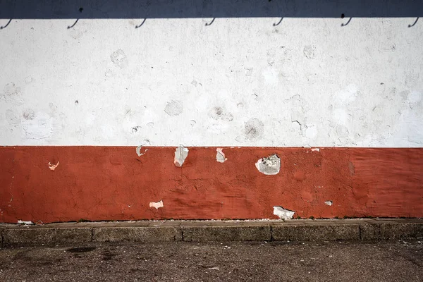 Белая Красная Гипсовая Стена Абстрактная Архитектура — стоковое фото