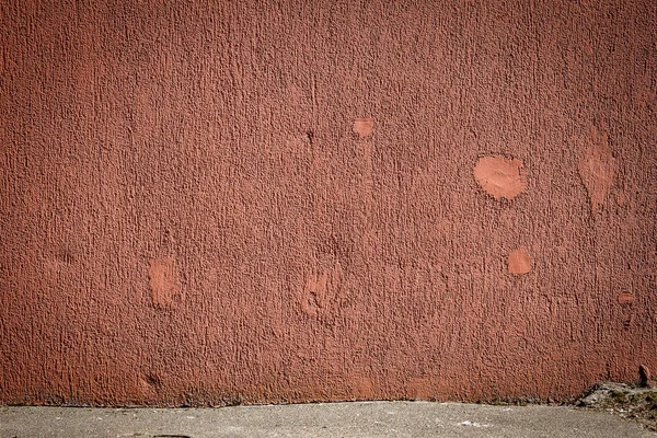 老年风化红街墙背景 — 图库照片