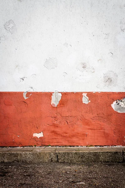 Pared Yeso Blanco Rojo Fondo Arquitectura Abstracta —  Fotos de Stock