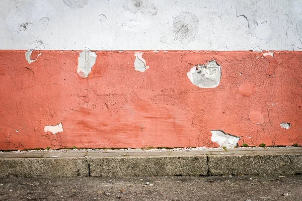 White Red Plaster Wall Abstract Architecture Background — Stock Photo, Image