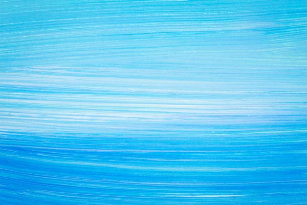 Abstract Brushed Cyan Hand Painted Acrylic Background Creative Abstract Hand — Stock Photo, Image