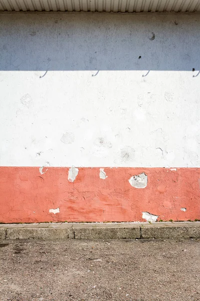 Weiße Und Rote Putzwand Abstrakte Architektur — Stockfoto