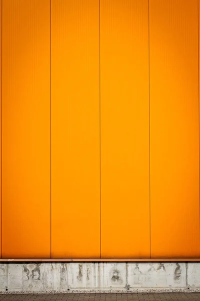 Orange Color Industrial Warehouse Wall Urban Background — Stock Photo, Image