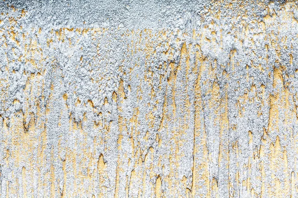 Srebrny Złoty Pokryte Ściany Sztukaterie Tekstura Tło Farby Dekoracyjne — Zdjęcie stockowe