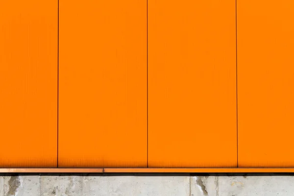 Orange Color Industrial Warehouse Wall Urban Background — Stock Photo, Image
