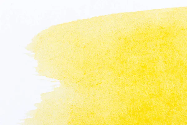 Abstrato Mão Desenhado Amarelo Aquarela Tintas Fundo — Fotografia de Stock