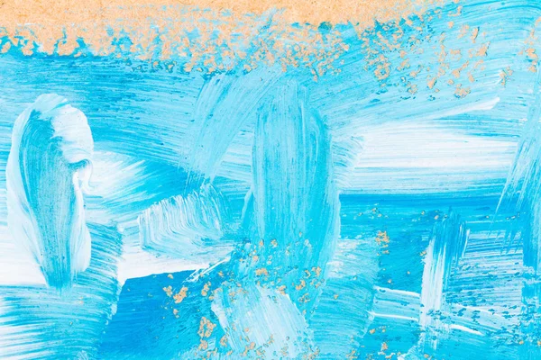 Pintura abstracta de arte azul y blanco —  Fotos de Stock