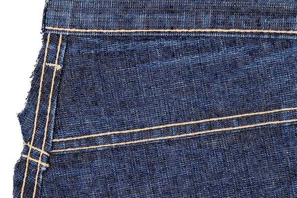 Kawałek tkaniny blue jeans — Zdjęcie stockowe