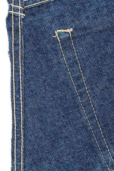 Mavi jeans kumaş parçası — Stok fotoğraf