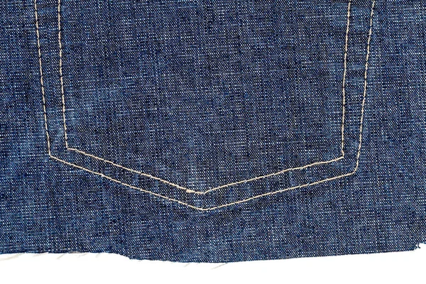 Pièce de tissu de jeans bleu — Photo