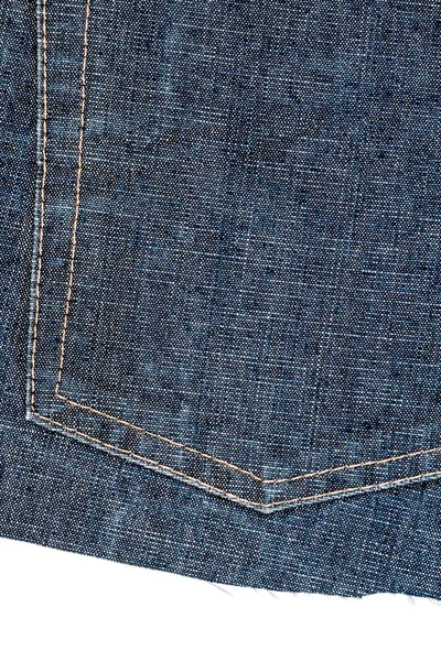 Stück Blue Jeans Stoff — Stockfoto