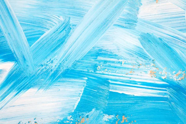 Pintura abstracta de arte azul y blanco —  Fotos de Stock