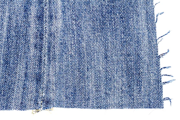 Pedaço de tecido de calça azul — Fotografia de Stock
