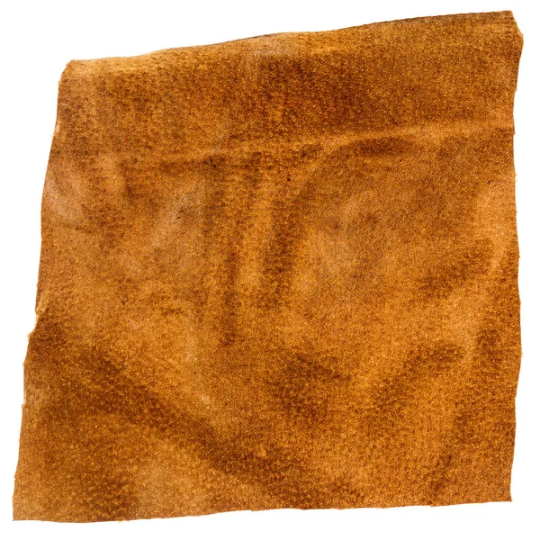 Pieza de cuero marrón — Foto de Stock