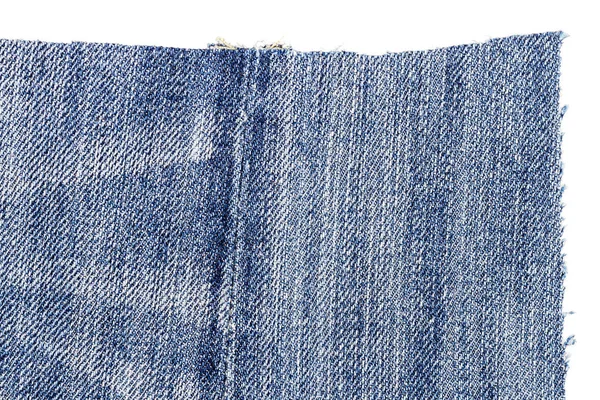Sepotong kain jeans biru muda — Stok Foto