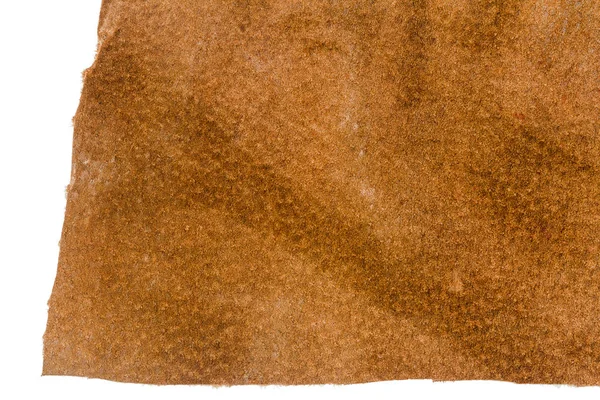 Piece of brown leather — Stock Photo, Image