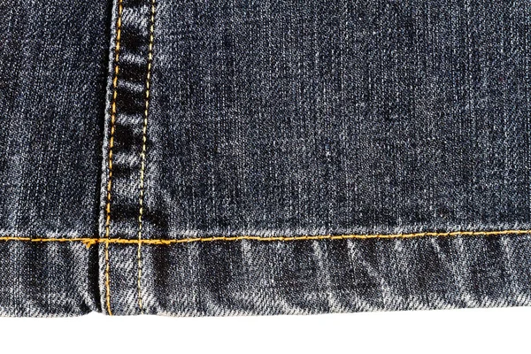 Stukje donkere jeans stof — Stockfoto