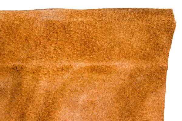 Piece of brown leather — Stock Photo, Image