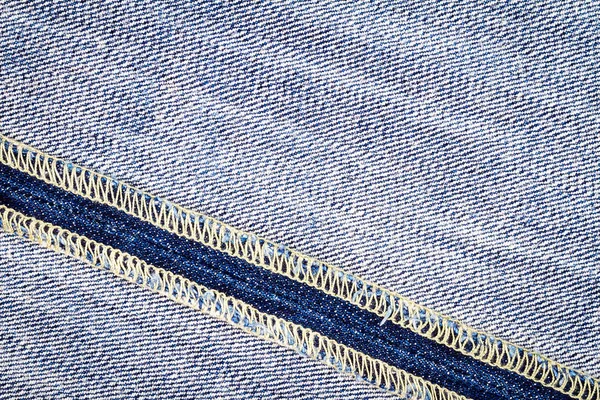 Lato sbagliato del tessuto jeans — Foto Stock