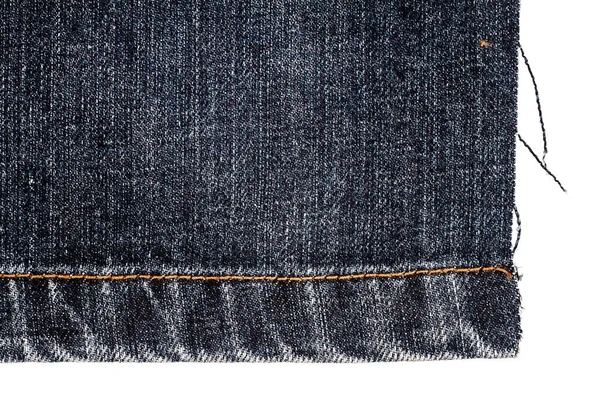 Stukje donkere jeans stof — Stockfoto