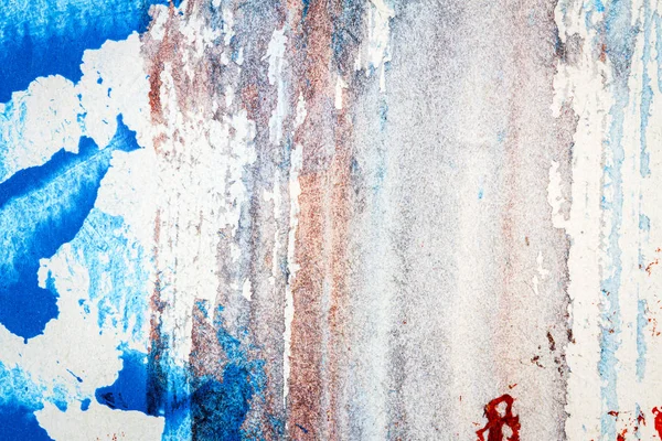 Abstract red and blue hand painted acrylic background — Stock Photo, Image