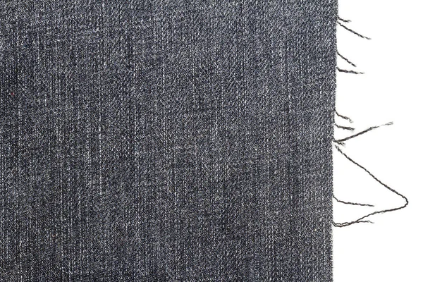 Sepotong kain jeans hitam — Stok Foto