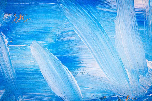 Blue and white abstract art painting — Stock Photo, Image