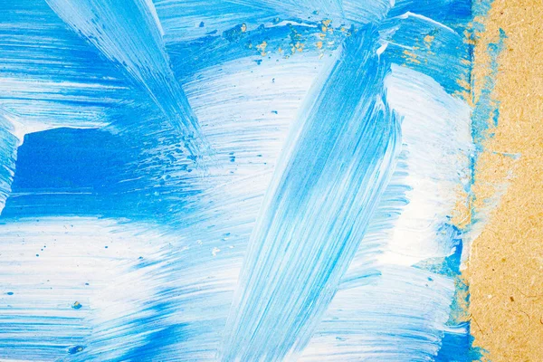 Синяя и белая абстрактная живопись — стоковое фото