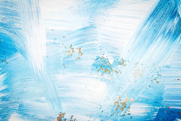 Blue and white abstract art painting — Stock Photo, Image