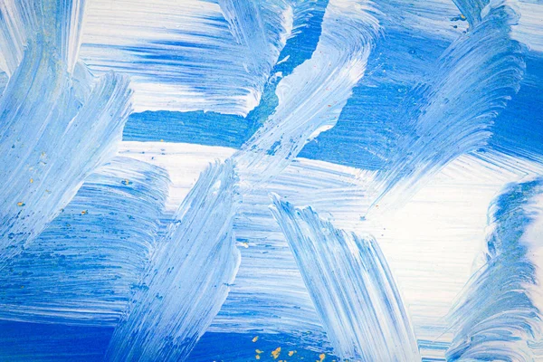 Blue and white abstract art painting — Stock Photo, Image