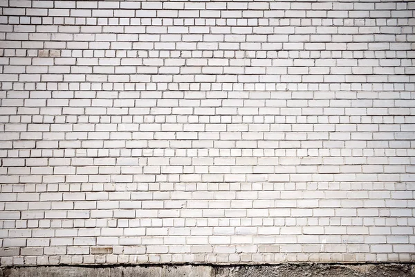 Old white brick wall texture background — Stock Photo, Image