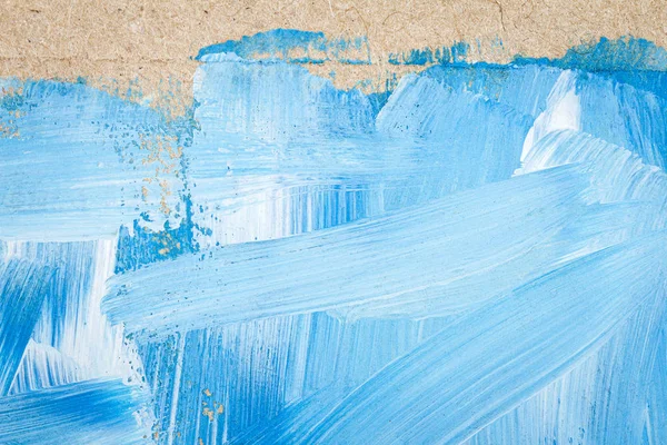 Pintura abstracta de arte azul y blanco —  Fotos de Stock