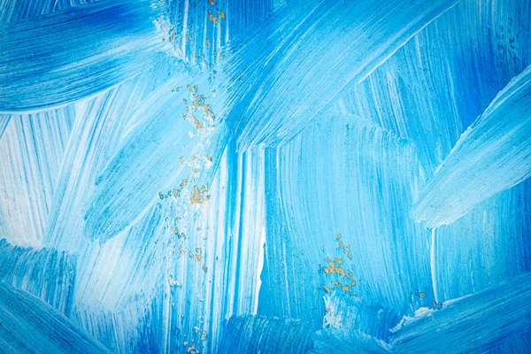 Pintura abstracta de arte azul y blanco —  Fotos de Stock