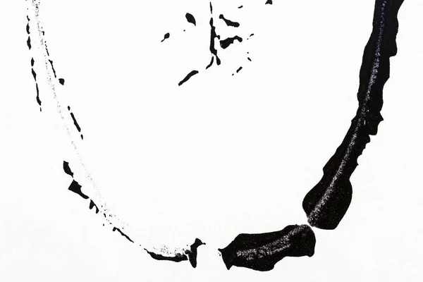 Zwart-wit handgeschilderde acryl achtergrond. — Stockfoto
