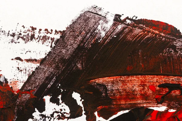 茶色と赤の手塗装アクリルの背景 — ストック写真