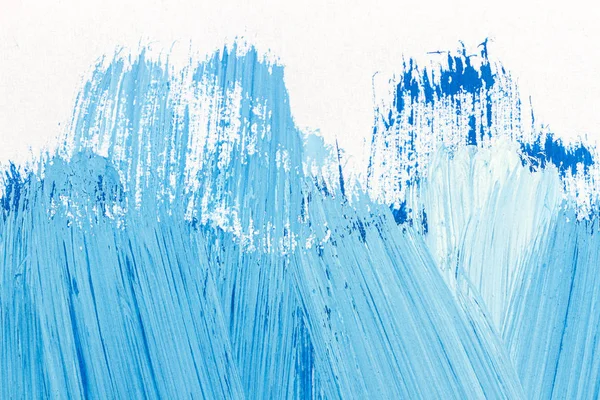 Fondo de arte acrílico azul cepillado abstracto — Foto de Stock