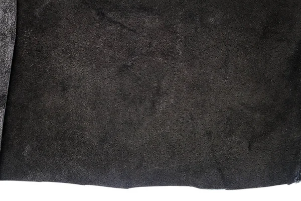 Κομμάτι από μαύρο δέρμα, πίσω πλευρά — Φωτογραφία Αρχείου