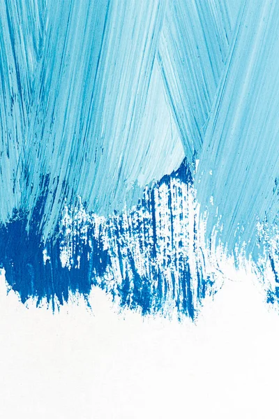 Абстрактный Синий Акриловый Фон Кисть Текстуры Крупным Планом — стоковое фото