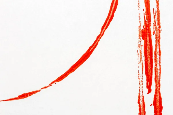 Czerwona Podszewka Abstrakcyjne Tło Sztuki Akrylowej Stemplowana Tekstura Zbliżenie — Zdjęcie stockowe