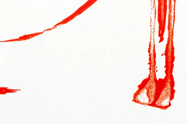 Czerwona Podszewka Abstrakcyjne Tło Sztuki Akrylowej Stemplowana Tekstura Zbliżenie — Zdjęcie stockowe
